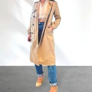 Banana Republic Classic Cotton Twill Trench Coat Size XS in Stinson Sand